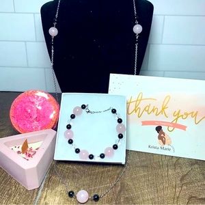 Pure love gift box set body care, candle and jewelry handmade